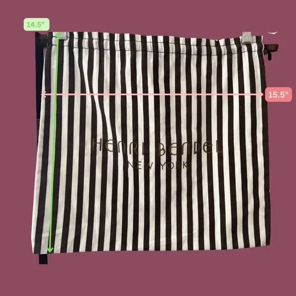 Henri Bendel Set of 2 Dust Bags Small & Medium - Like New - Picture 3 of 8